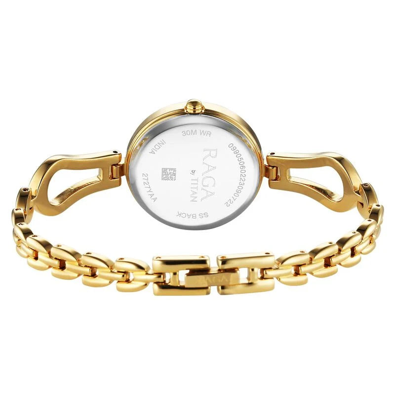 Titan Raga Champagne Dial Watch for Women - 2727YM01 - KRISHNA WATCH COMPANY