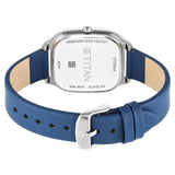 Titan Workwear Quartz Analog Beige Dial Green Leather Strap Watch For Women 2733SL02 - KRISHNA WATCH COMPANY