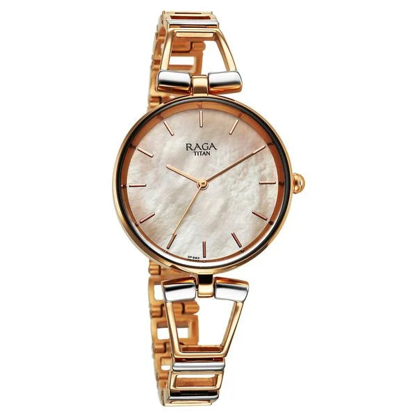 Titan Raga Ascend Quartz Analog Metal Strap Watch - 2747KM01 - KRISHNA WATCH COMPANY