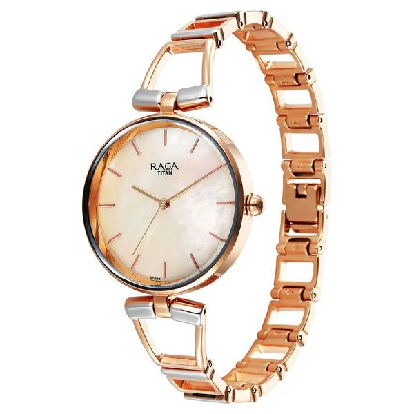 Titan Raga Ascend Quartz Analog Metal Strap Watch - 2747KM01 - KRISHNA WATCH COMPANY