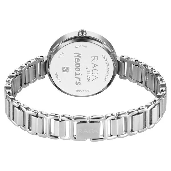 Titan Raga Memoirs Quartz Analog Silver Dial With Silver Color Metal Strap Watch For Women 2752sm01 - KRISHNA WATCH COMPANY