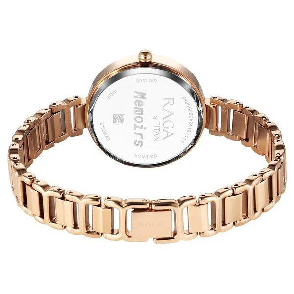 Titan Raga Memoirs Quartz Analog Burgundy Dial Watch For Women - 2752WM01 - KRISHNA WATCH COMPANY