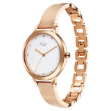 Titan Raga Memoirs Quartz Analog White Dial With Rose Gold Color For Women - 2754WM01
