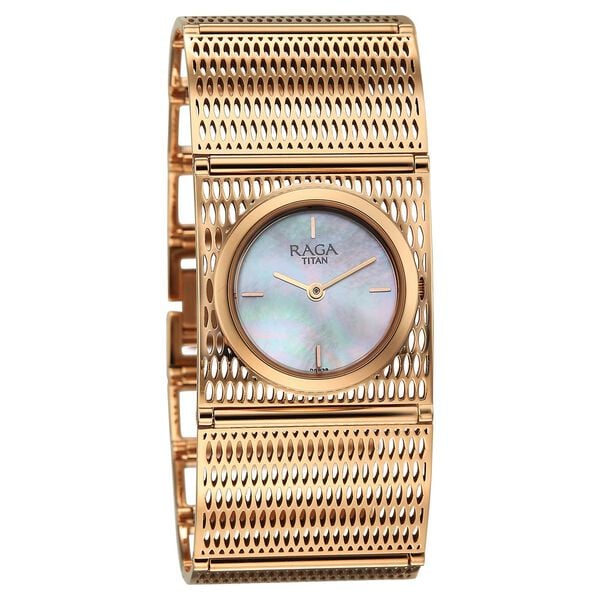 Titan Raga Ethereal Quartz Analog Watch For Women - 95300WM01 - KRISHNA WATCH COMPANY