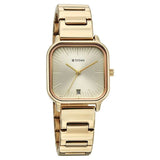 Titan Neo Quartz Analog with Date Champagne Dial Rose Gold Metal Strap Watch For Women 2786wm01