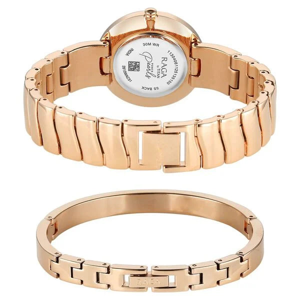Titan Raga Power Pearls Quartz Analog Watch For Women 2810wm03f - KRISHNA WATCH COMPANY