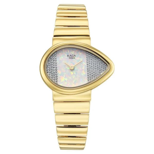 Titan Raga Opalesque Quartz Analog White Dial Watch For Women 2814ym01