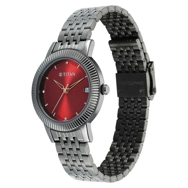Titan Karishma Quartz Analog Watch For Women - 2968QM01 - KRISHNA WATCH COMPANY