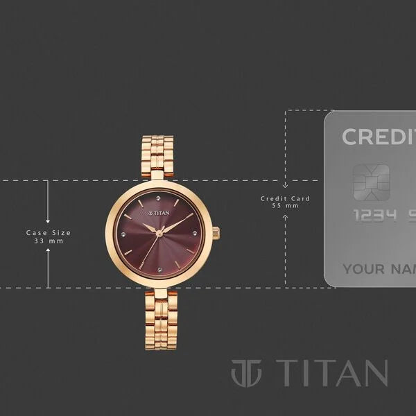 Titan Karishma Quartz Analog Watch For Women - 2969WM01 - KRISHNA WATCH COMPANY