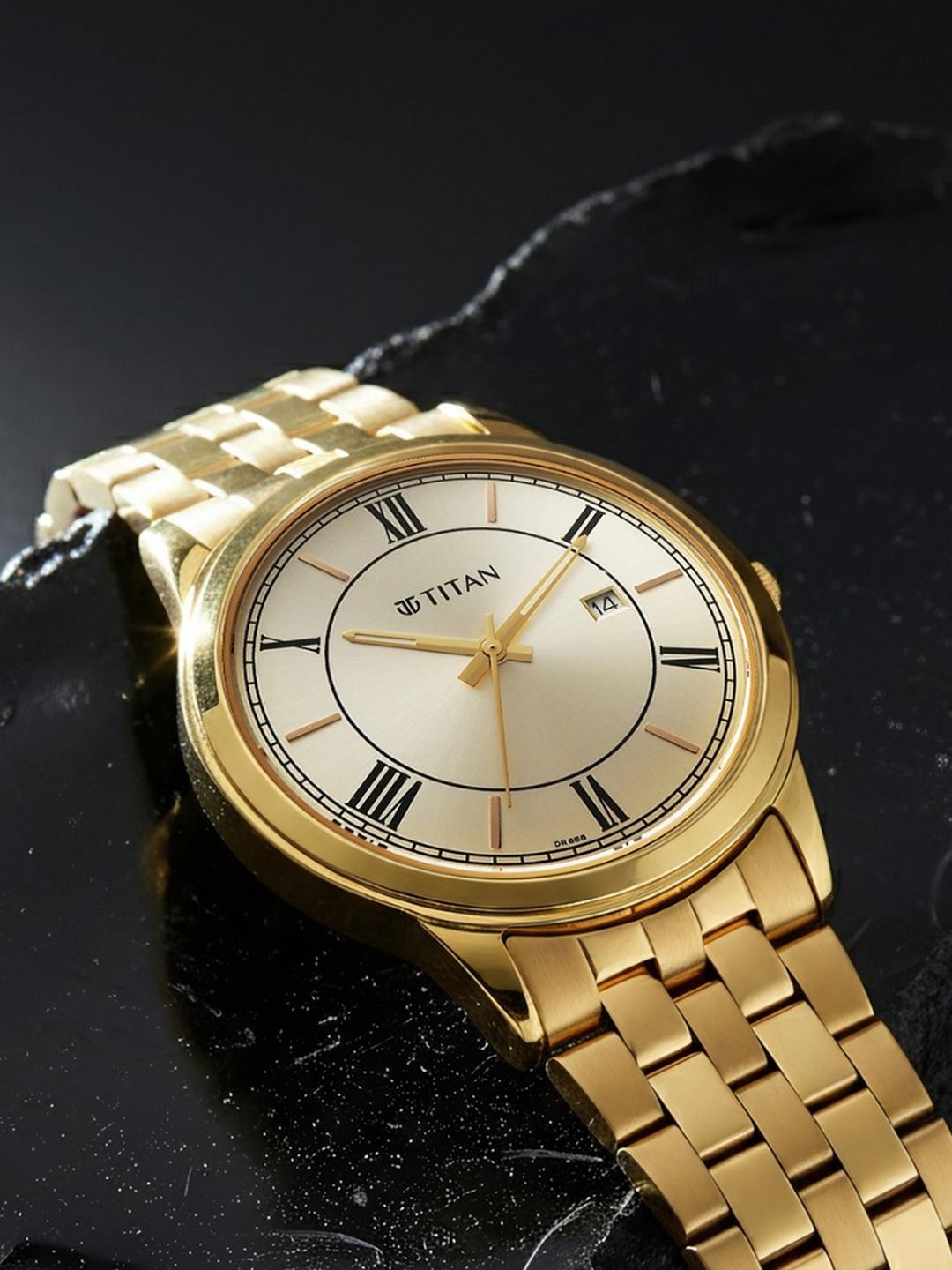 Titan Karishma Festive 3.0 Analog Watch For Men - 10060YM01 - KRISHNA WATCH COMPANY