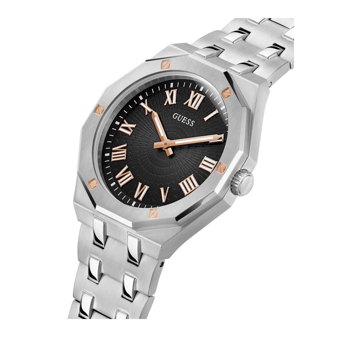 Guess Men's Silver Tone Analog Watch GW0575G1 - KRISHNA WATCH COMPANY