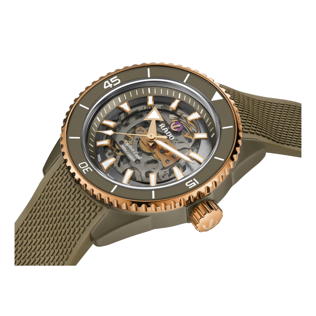 RADO Captain Cook High-Tech Ceramic Skeleton R32150168 - KRISHNA WATCH COMPANY