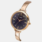 TIMEX Women's Purple Analog Brass Watch TWEL12824