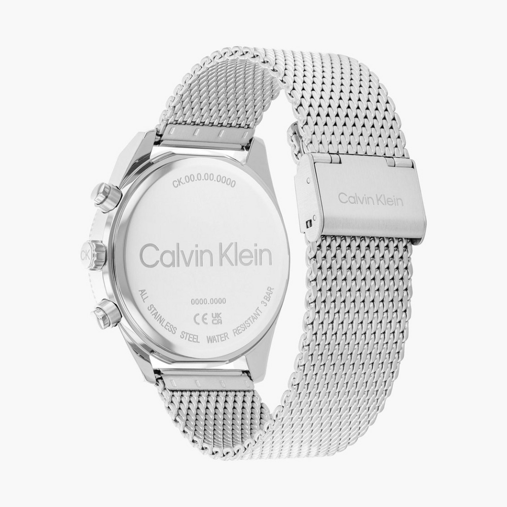 Calvin Klein Impact 44 mm Blue Dial Analog Watch For Men - 25200360 - KRISHNA WATCH COMPANY