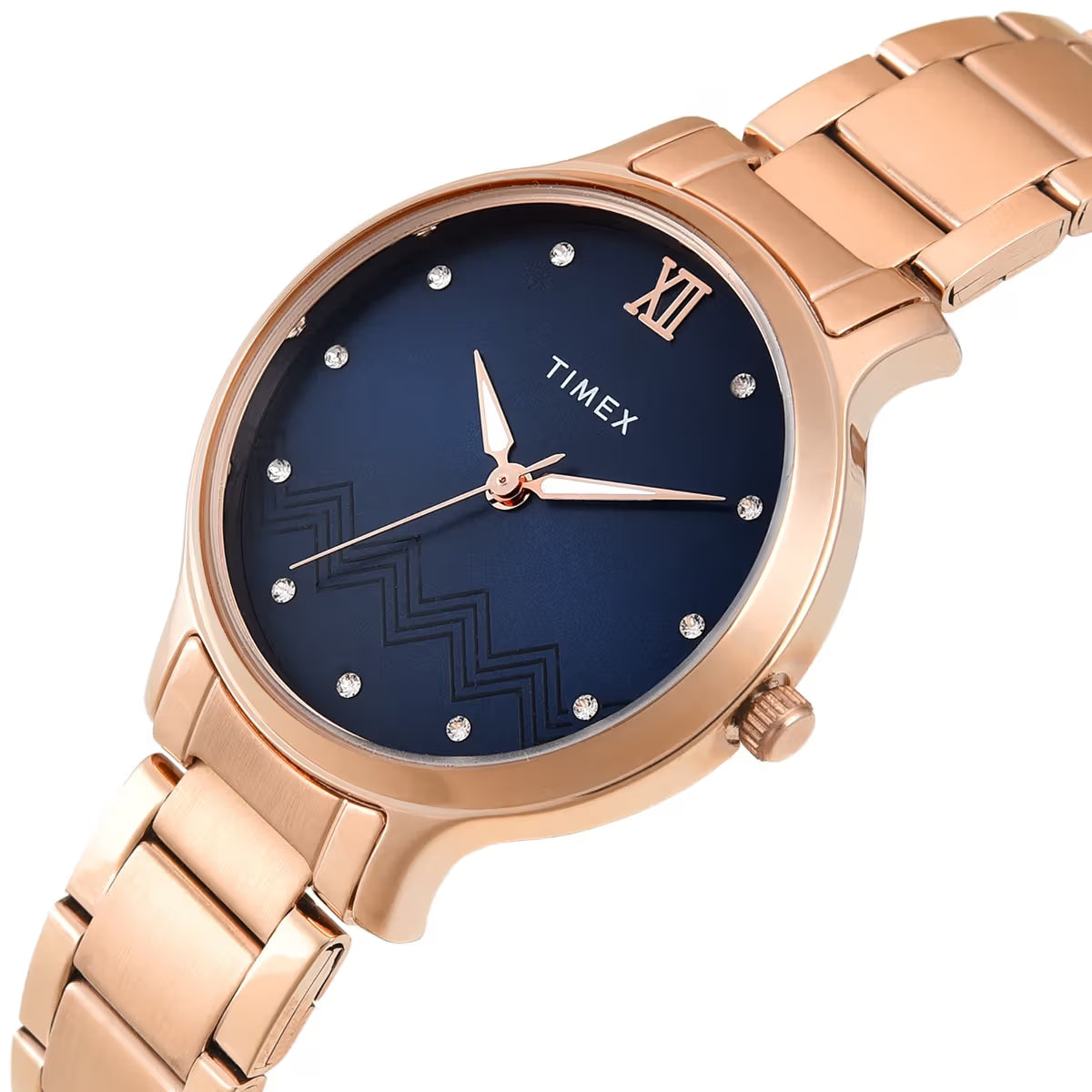 Timex Women Blue Round Dial Analog Watch - TWTL12310 - KRISHNA WATCH COMPANY