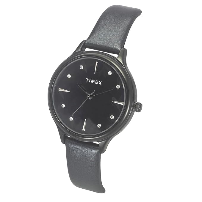TIMEX Women Black Round Dial Analog Watch - TWTL12109 - KRISHNA WATCH COMPANY