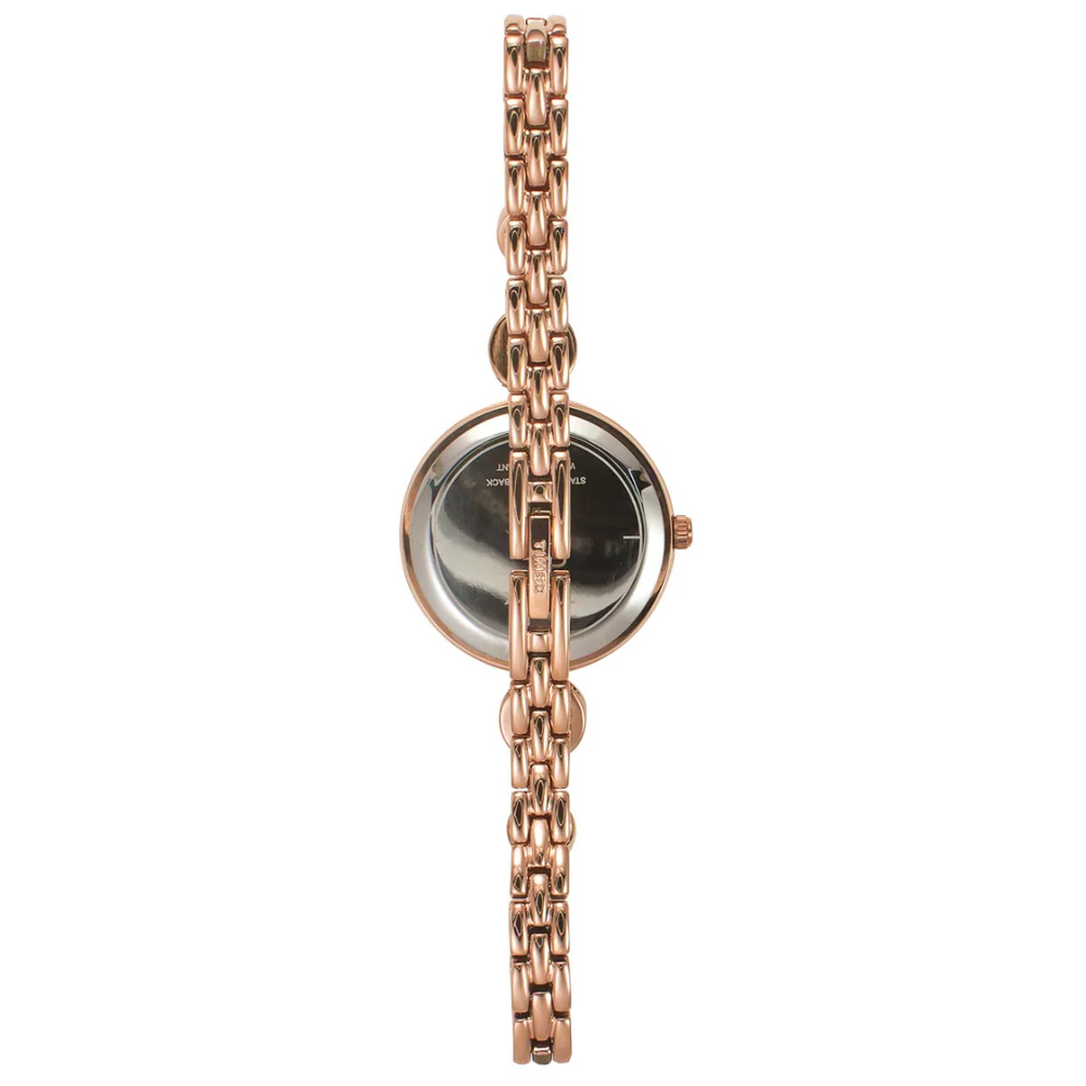 Timex Fria Women's Off White Dial Round Analog Brass Dial Watch TWEL18201 - KRISHNA WATCH COMPANY