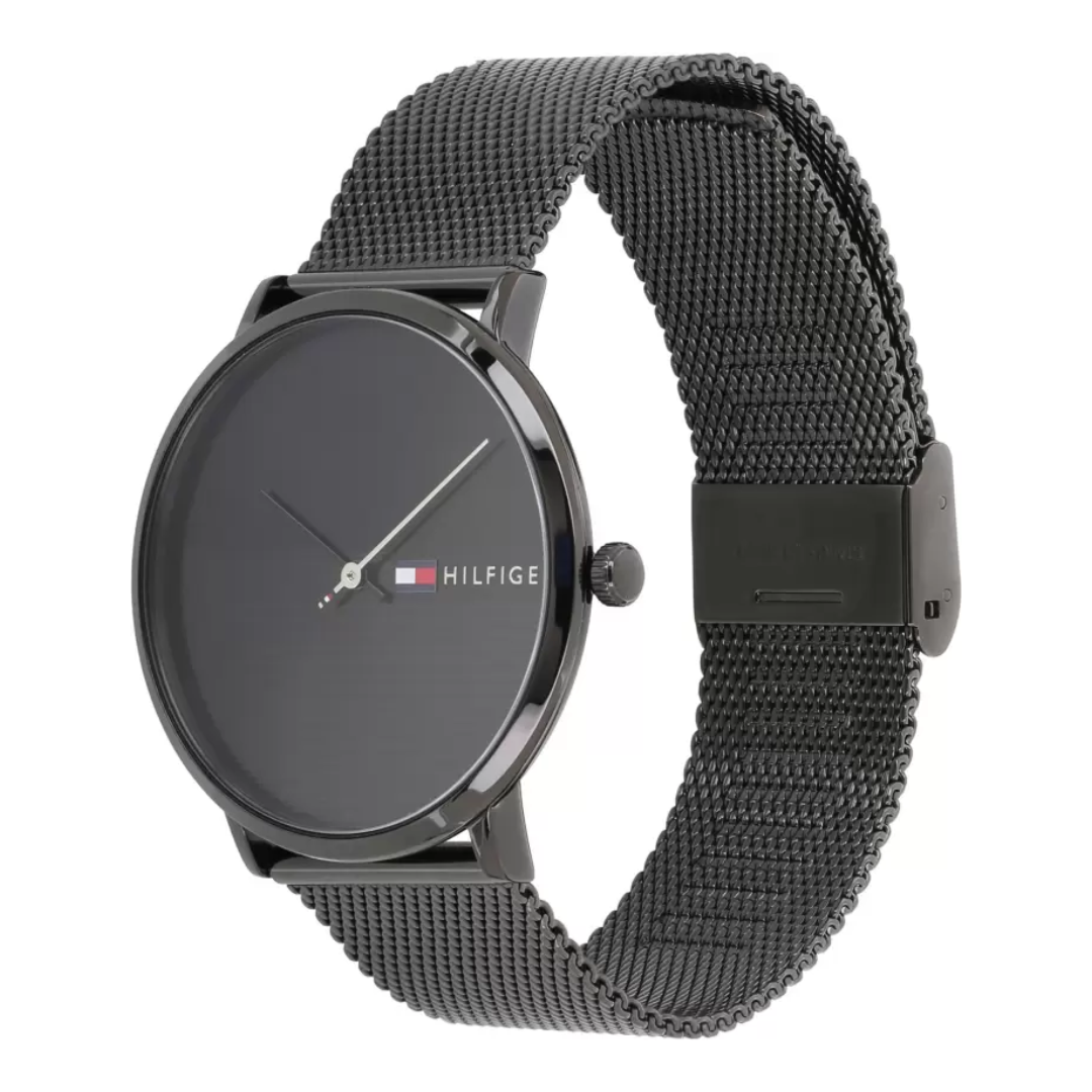 Tommy Hilfiger Quartz Analog Black Dial Metal Strap Watch for Men Men's Watch 1791464 - KRISHNA WATCH COMPANY