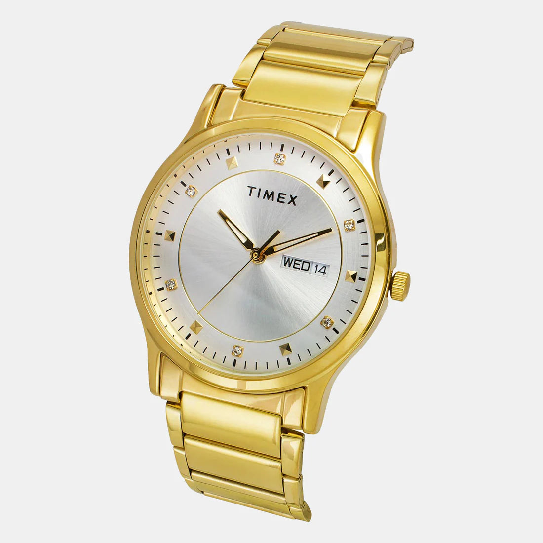 TIMEX Men's Silver Round Analog Stainless Steel Watch TW000R455 - KRISHNA WATCH COMPANY