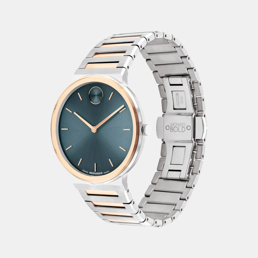 Movado Bold Men Quartz Teal Dial Analog Watch 3601268 - KRISHNA WATCH COMPANY
