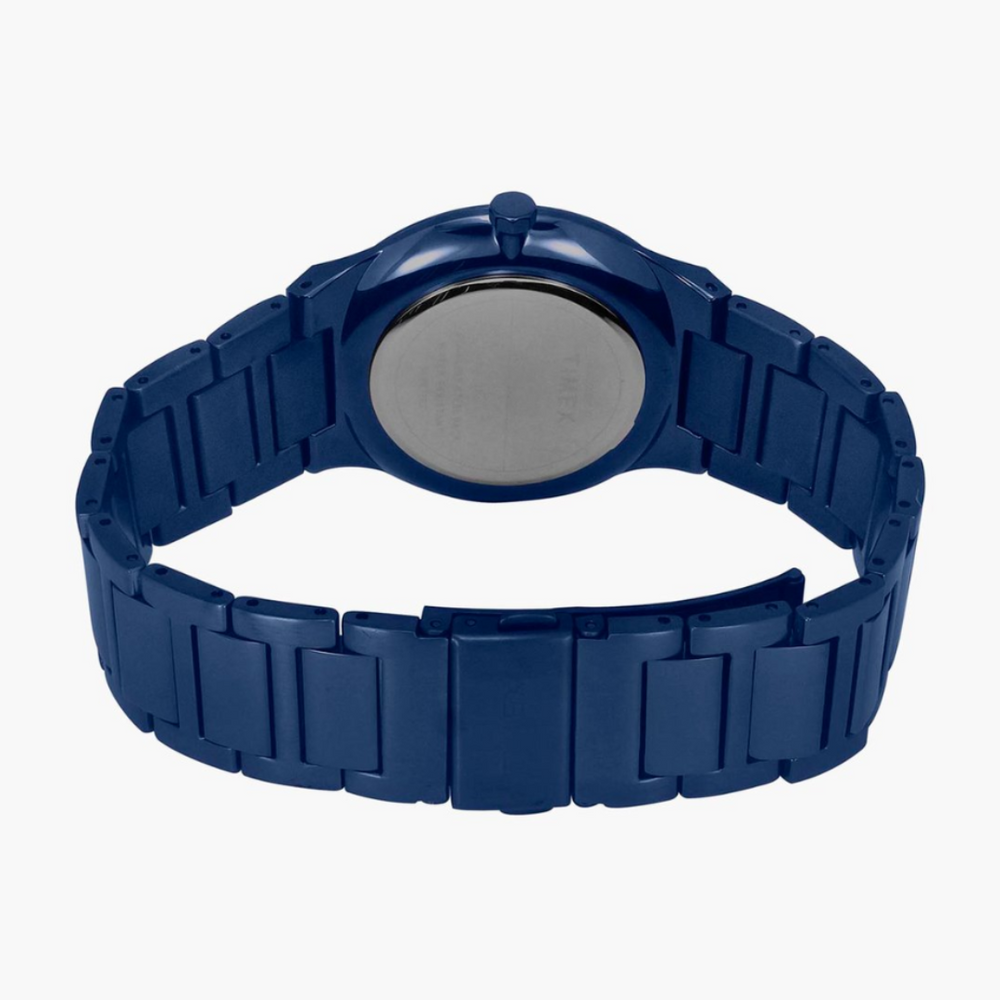 Timex E Class Male Blue Analog Stainless Steel Watch TWEG23602 - KRISHNA WATCH COMPANY