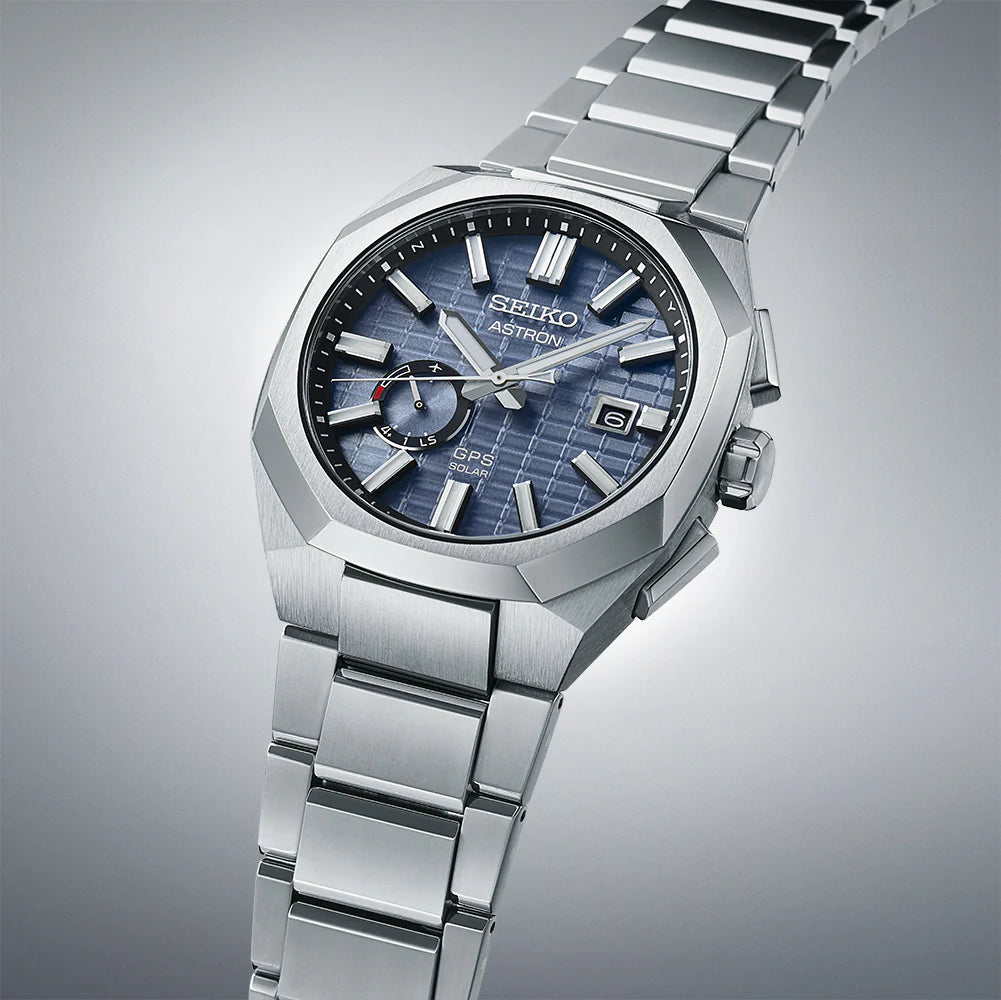 Seiko Astron GPS Solar Sapphire Blue Crystal Box - SSJ013J1 - KRISHNA WATCH COMPANY