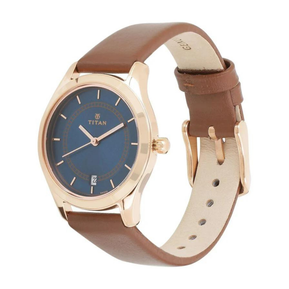 Titan Workwear Blue Dial Analog watch for Women - 2596WL03 - KRISHNA WATCH COMPANY