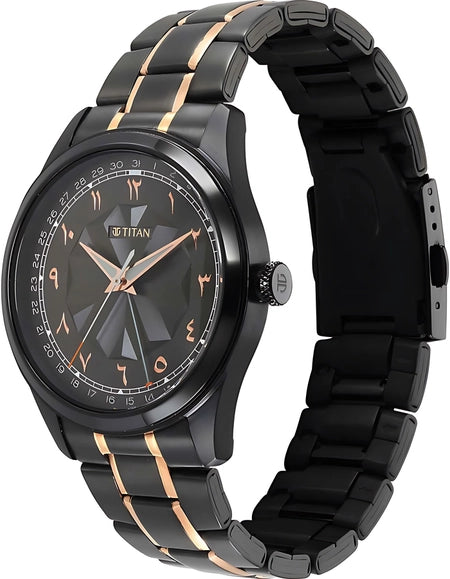 Titan Classique Men's Analog Watch - 1805KM09 - KRISHNA WATCH COMPANY