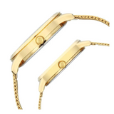 Titan Bandhan Champagne Dial Analog Stainless Steel Strap watch for Couple 18062648YM01