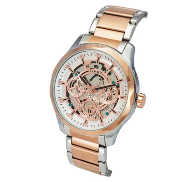 Timex Men Rose Gold Round Dial Analog Watch - TW0TG7629 - KRISHNA WATCH COMPANY