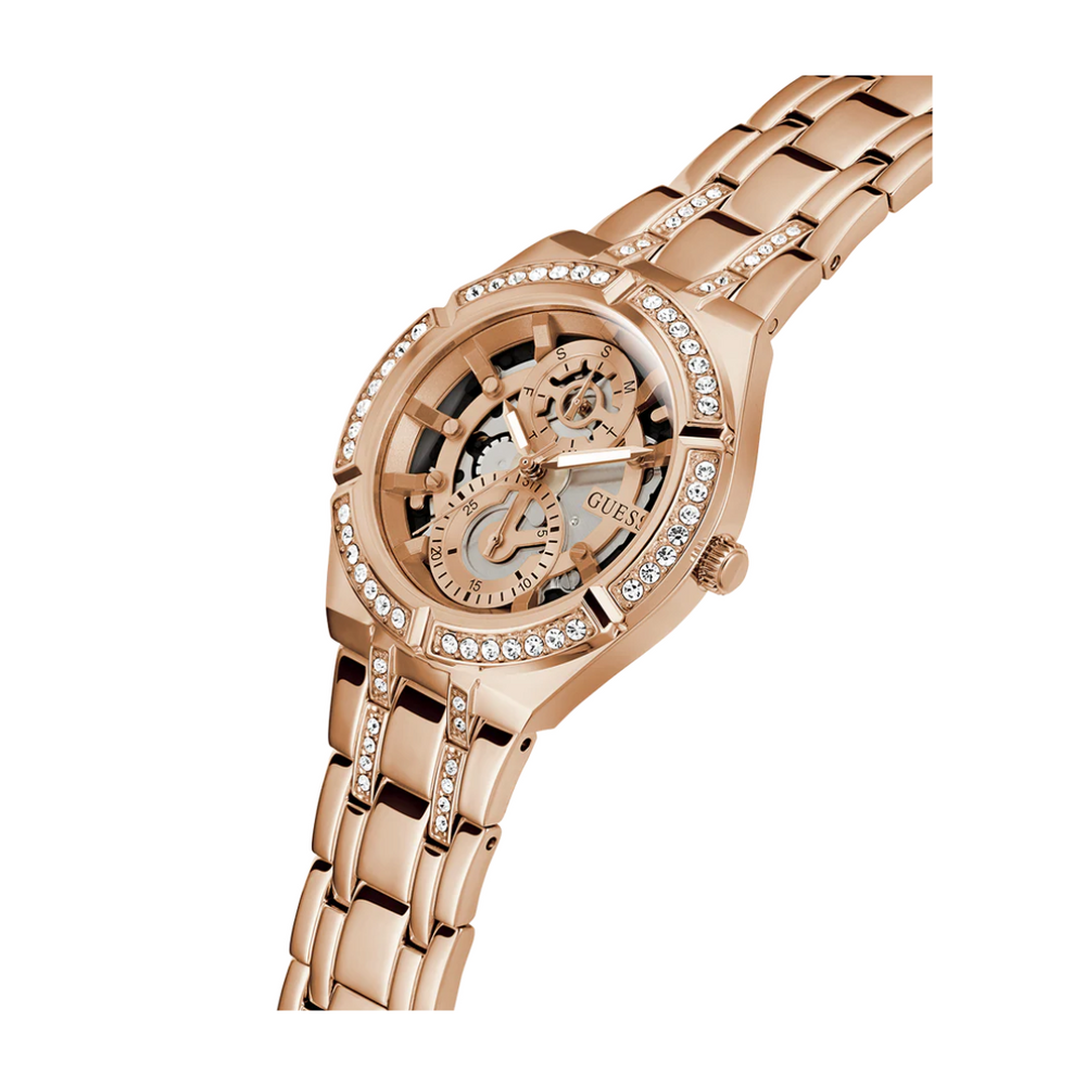Guess Ladies Rose Gold Tone Multi-function Watch - GW0604L3 - KRISHNA WATCH COMPANY