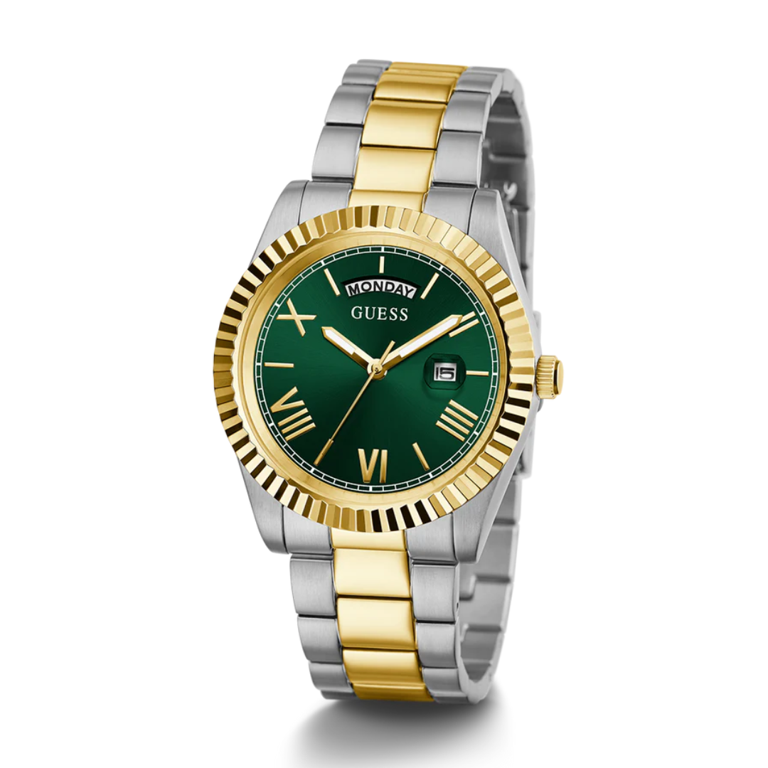 Guess Mens 2-Tone Day/Date Watch - GW0265G8 - KRISHNA WATCH COMPANY
