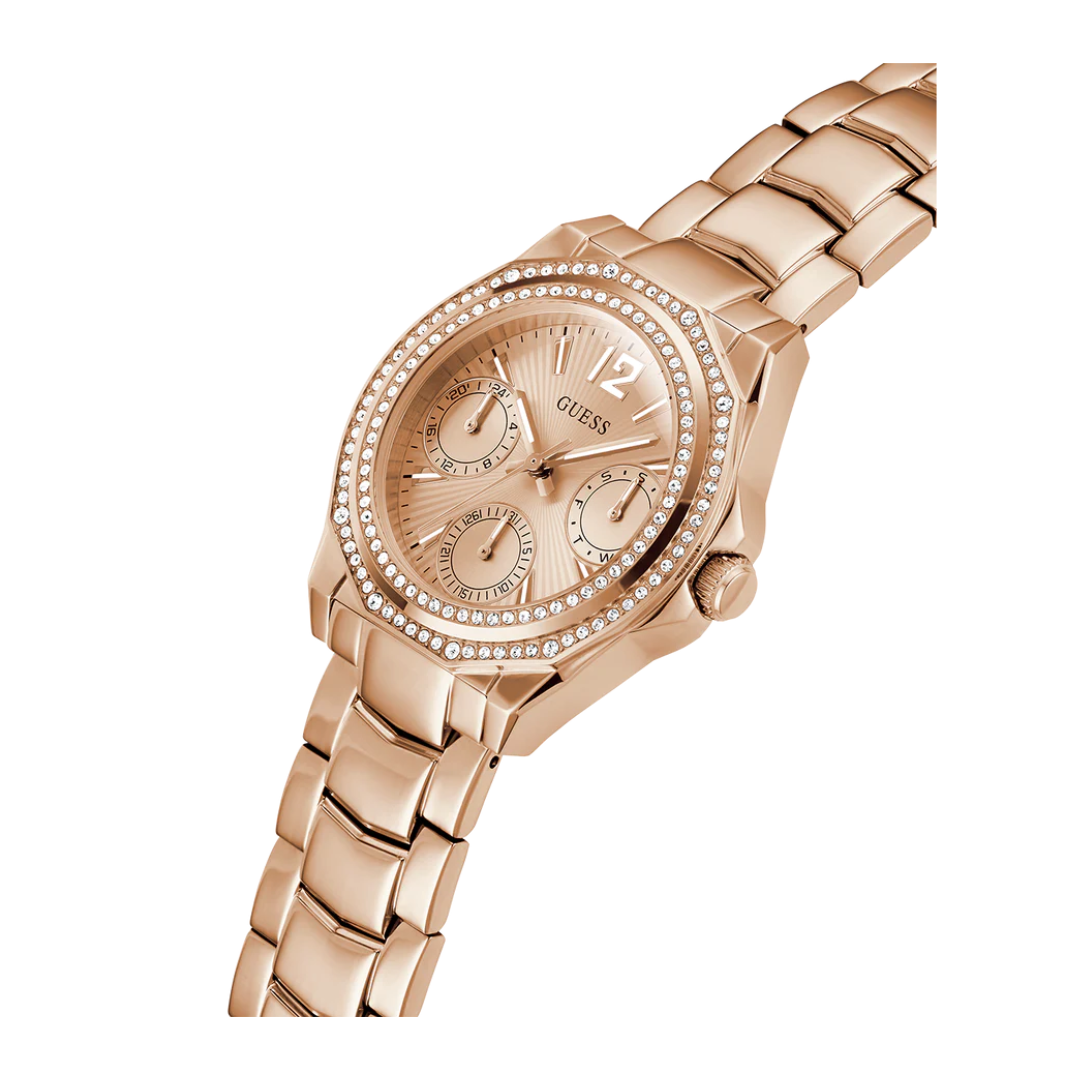 Guess Ladies Rose Gold Tone Multi-function Watch GW0685L3 - KRISHNA WATCH COMPANY