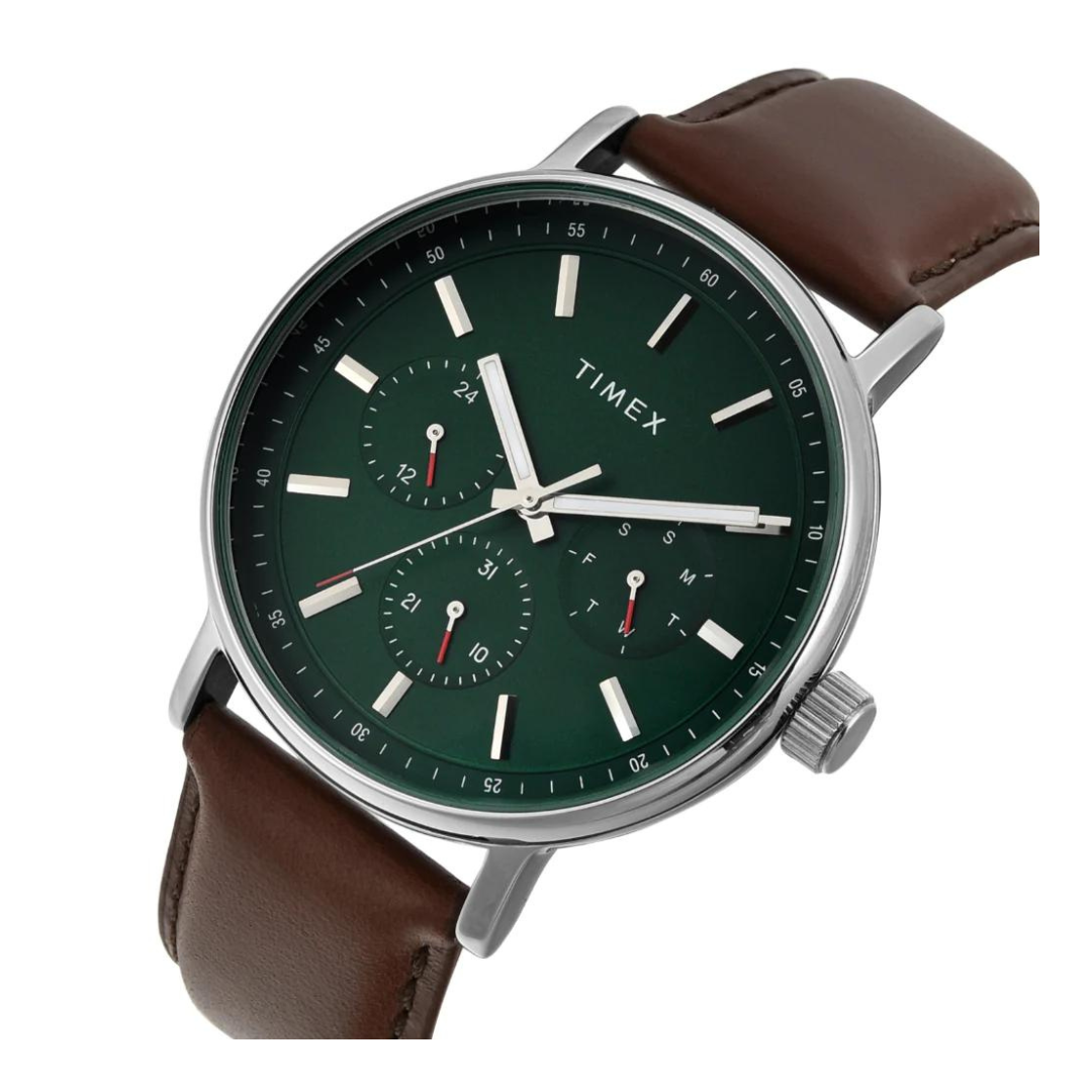 Timex Men Green Round Multifunction Dial Watch- TWEG20022 - KRISHNA WATCH COMPANY