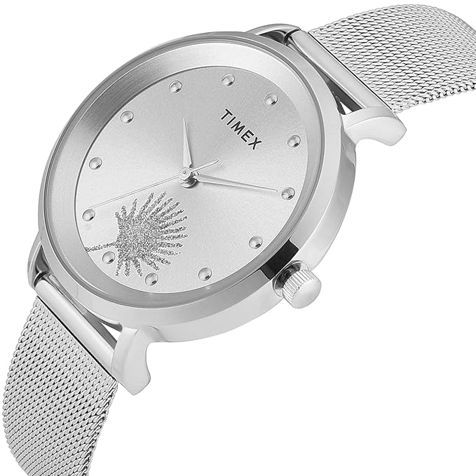 Timex Silver Dial Women's Watch - TWEL12920 - KRISHNA WATCH COMPANY