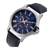 Timex Men Blue Round Analog Dial Watch- TW000X132