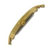 Titan Black Dial Golden Metal Strap Watch 9151YM05