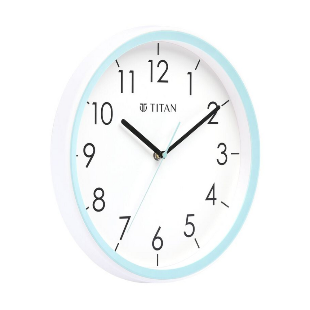 Titan Contemporary White Dial Blue Color Silent Sweep Technology - W0055PA02 - KRISHNA WATCH COMPANY