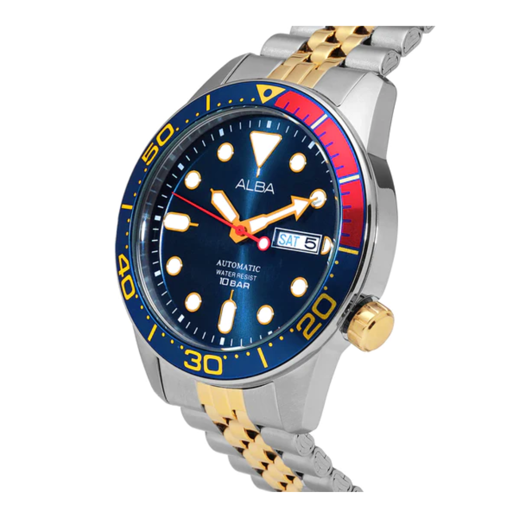 Alba Blue Dial Mechanical - AL4185X1 - KRISHNA WATCH COMPANY