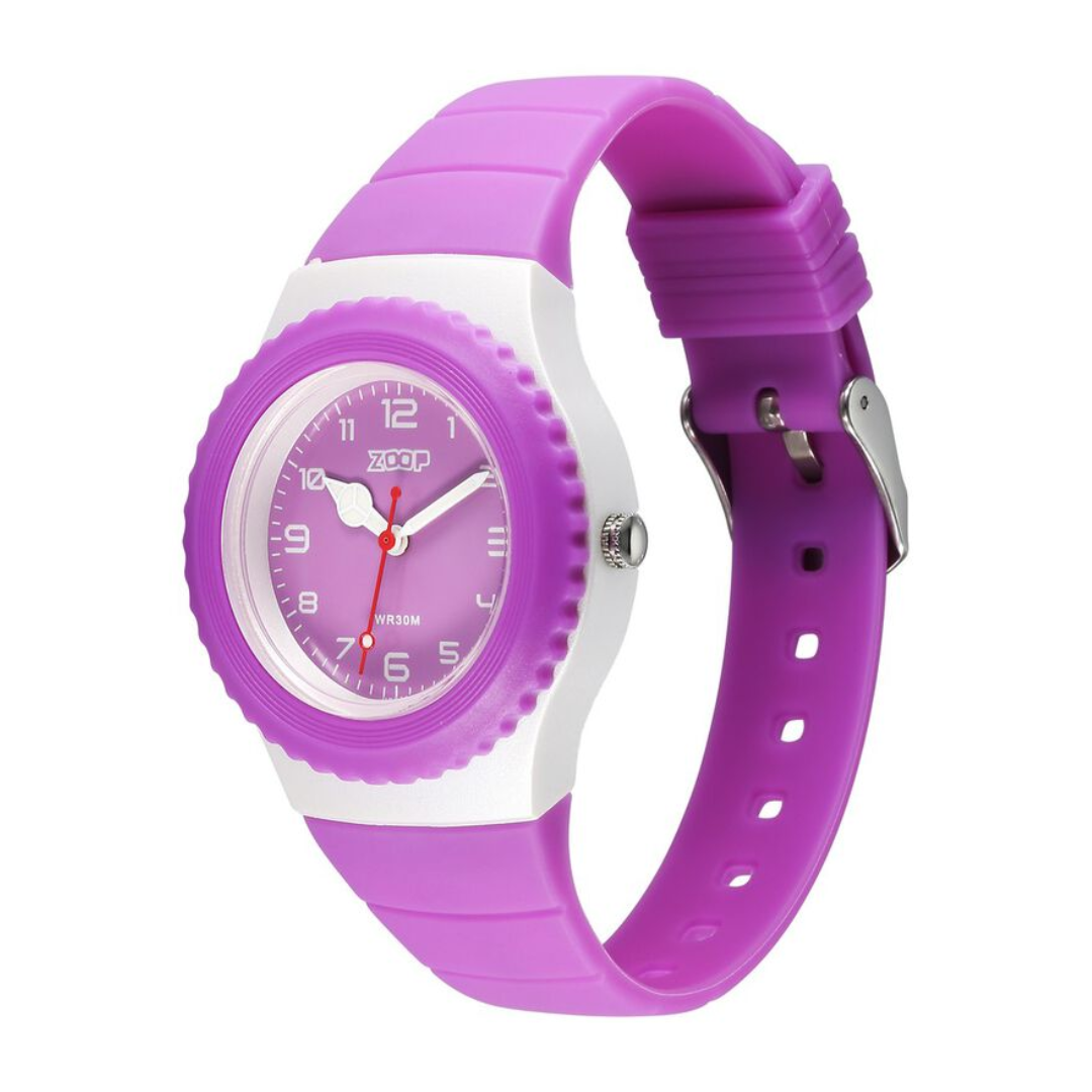 Zoop By Titan Sport Quartz Analog Purple Dial Polyurethane Strap Kids Watch 16031PP02W - KRISHNA WATCH COMPANY