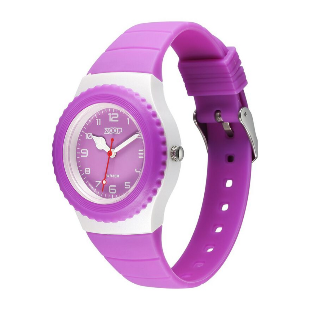 Zoop By Titan Sport Quartz Analog Purple Dial Polyurethane Strap Kids Watch 16031PP02W - KRISHNA WATCH COMPANY