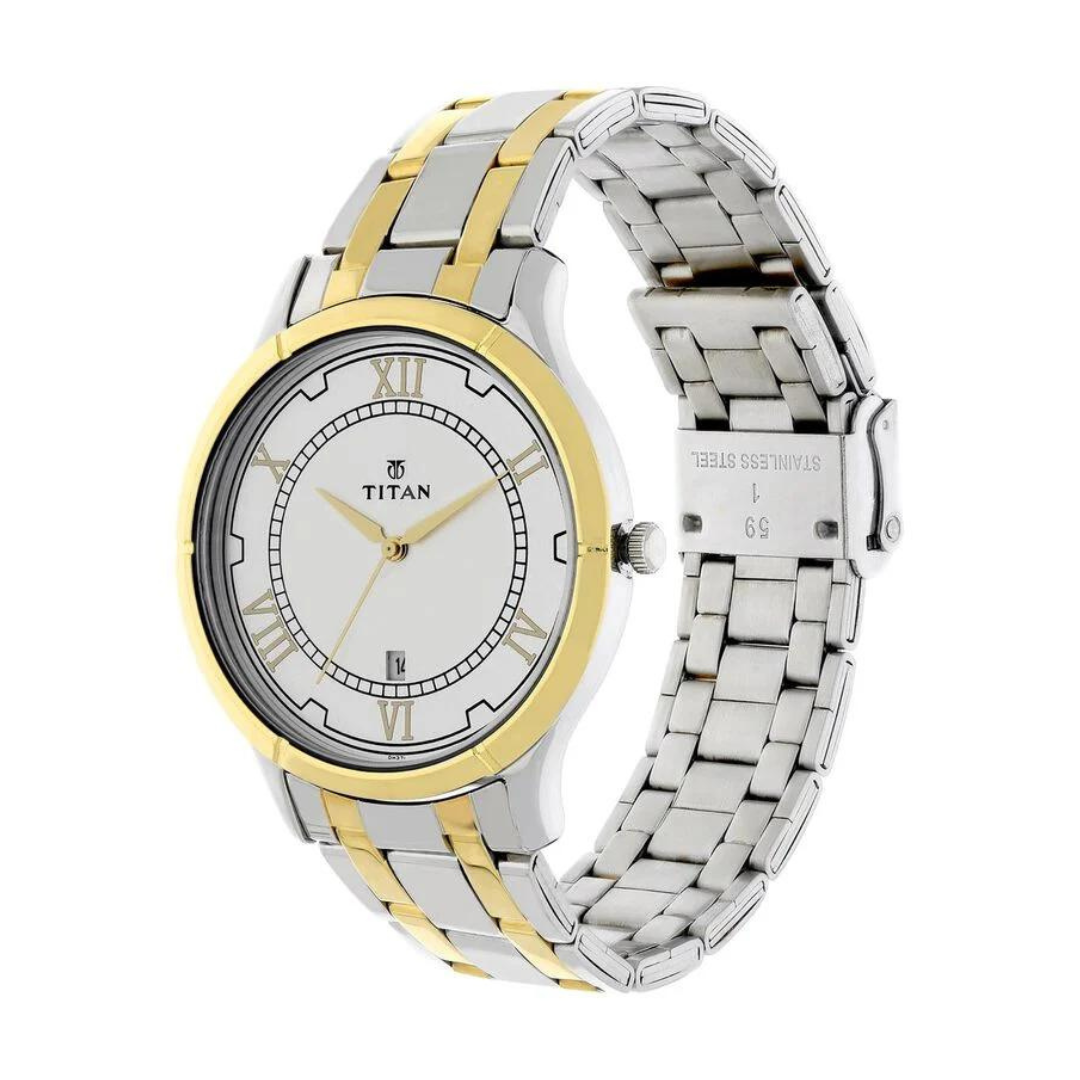 Titan Analog with Date Dial watch for Men - 1775BM01 - KRISHNA WATCH COMPANY