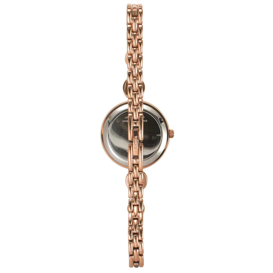 Timex Fria Women''S Black Dial Round Analog Brass Dial Watch TWEL18203 - KRISHNA WATCH COMPANY