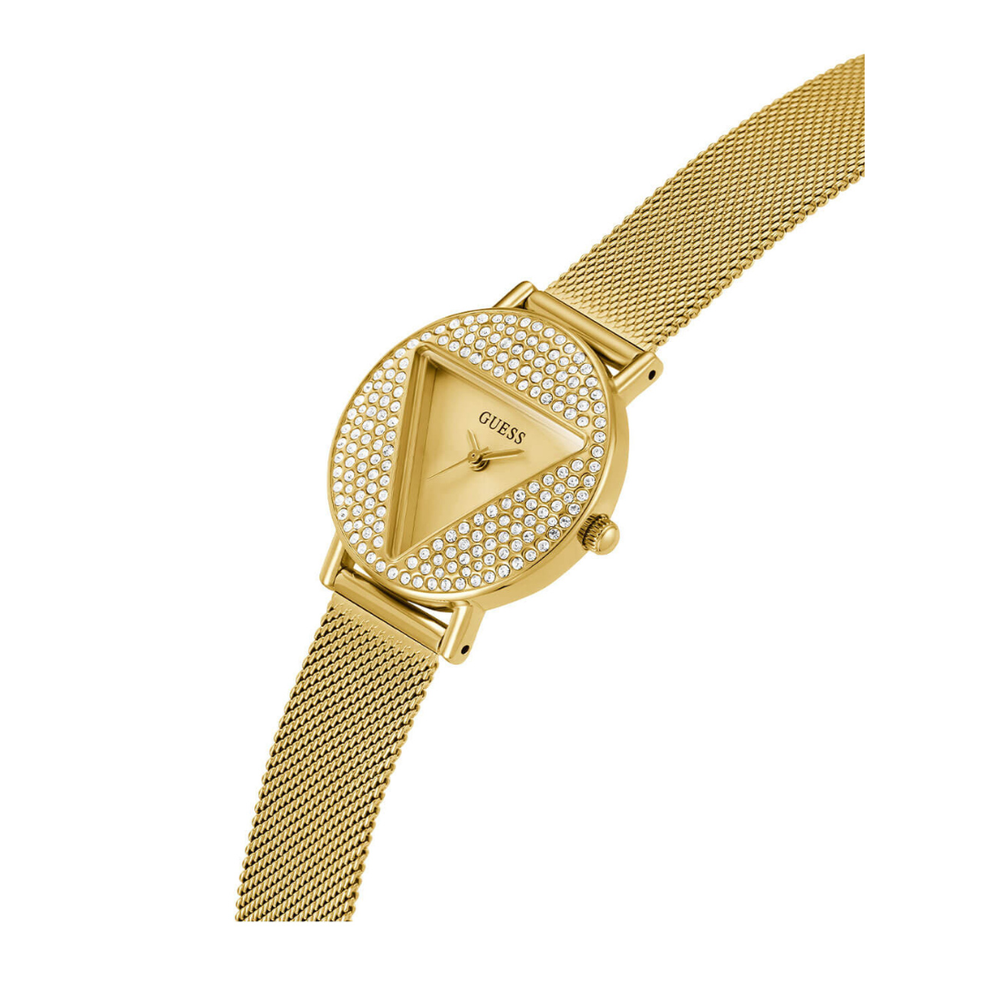 Gold Mini Iconic Glitz Mesh Watch GW0671L2 - KRISHNA WATCH COMPANY