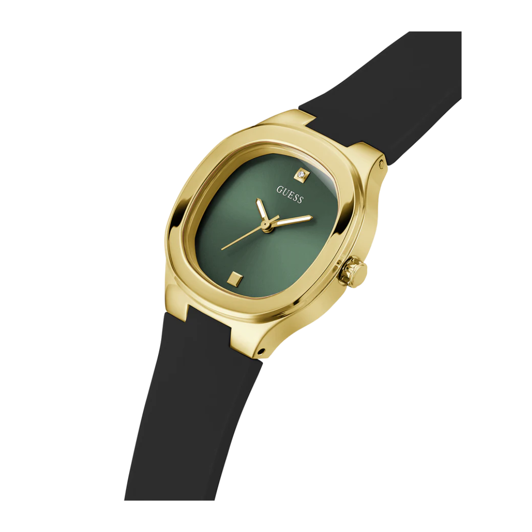 Guess Ladies Black Gold Tone Analog Watch - GW0658L1 - KRISHNA WATCH COMPANY