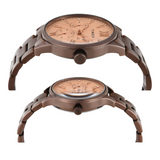 Timex Pairs Rose Gold Round Multifunction Dial Watch- TW00PR306