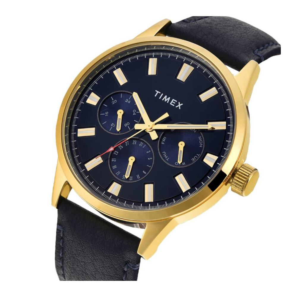 Timex Men Blue Round Multifunction Dial Watch - TWEG19928 - KRISHNA WATCH COMPANY