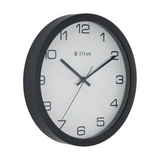 Contemporary White Wall Clock with Silent Sweep Technology - W0020PA01A - KRISHNA WATCH COMPANY