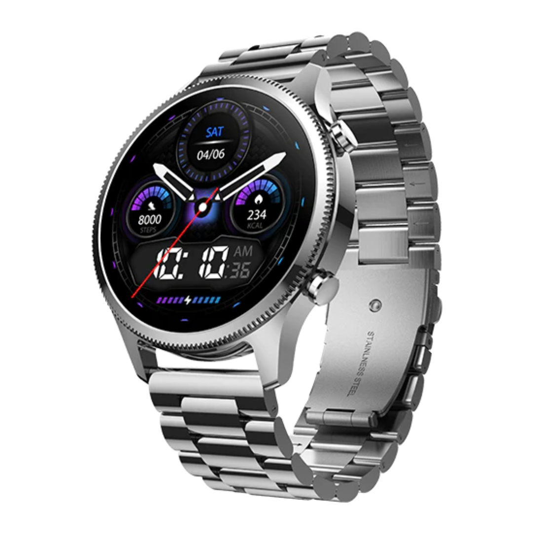 Noise Colorfit Halo Plus Amoled Metal Silver Chain - KRISHNA WATCH COMPANY
