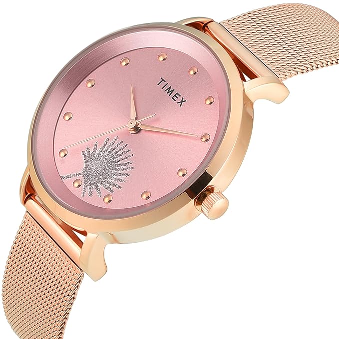 Timex Pink Dial Women's Watch - TWEL12924 - KRISHNA WATCH COMPANY